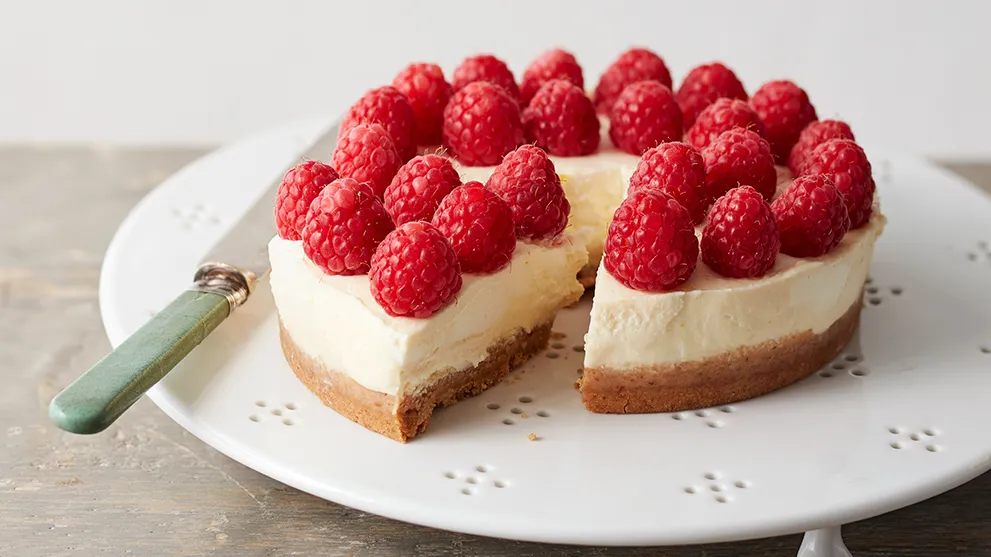 Perfect Raspberry Cheesecake